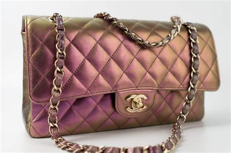 chanel 20b iridescent|iridescent lambskin medium chanel.